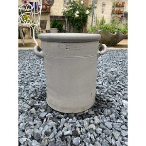 Gray Stoneware Pot