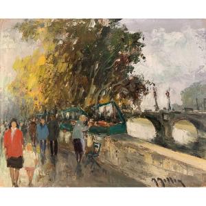 Marcel Masson - Le pont Neuf et les quais de Seine à Paris