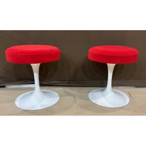 Pair Of Knoll Tulip Stools