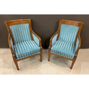 Pair Of Empire Style Armchairs 