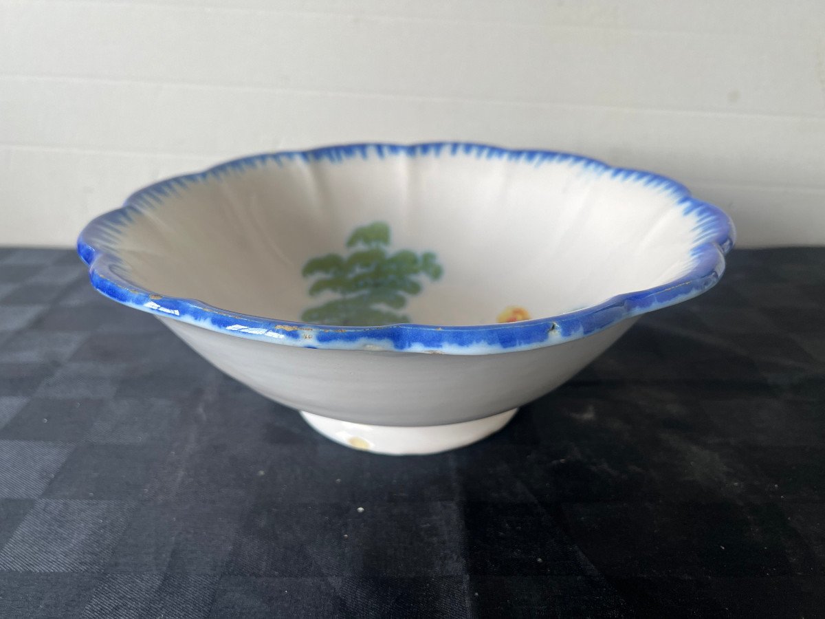 Earthenware Bowl From The South West, Thiviers Landscape Decor-photo-3