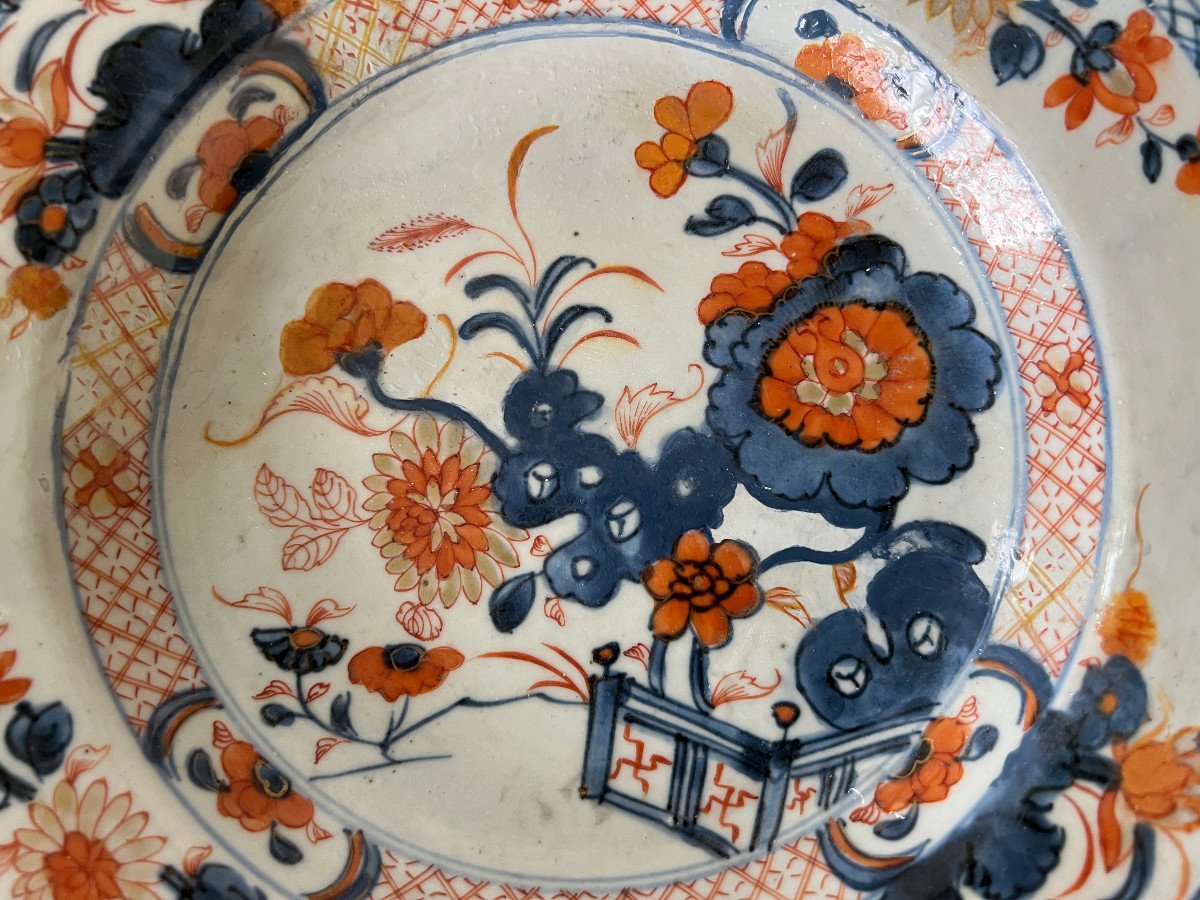 Assiette Creuse Chine Décor Imari, Cie Des Indes XVIII S-photo-3