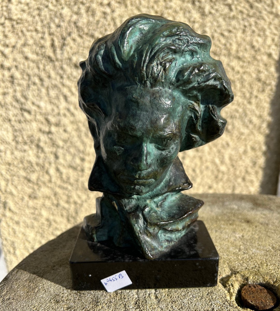 Le Faguays Bust Of Beethoven In Bronze 