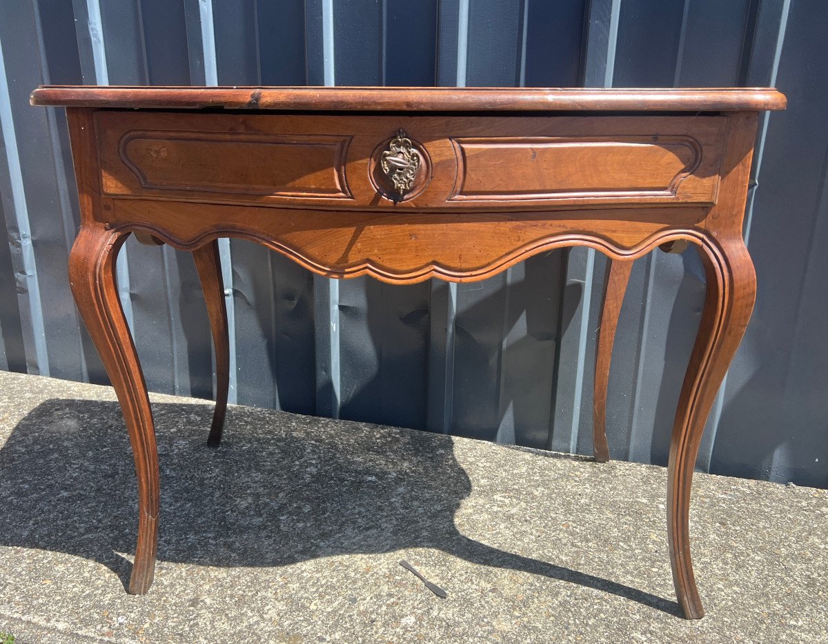 Louis XV Console Table With Drawer-photo-2