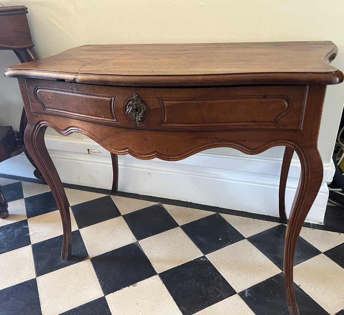 Louis XV Console Table With Drawer-photo-3