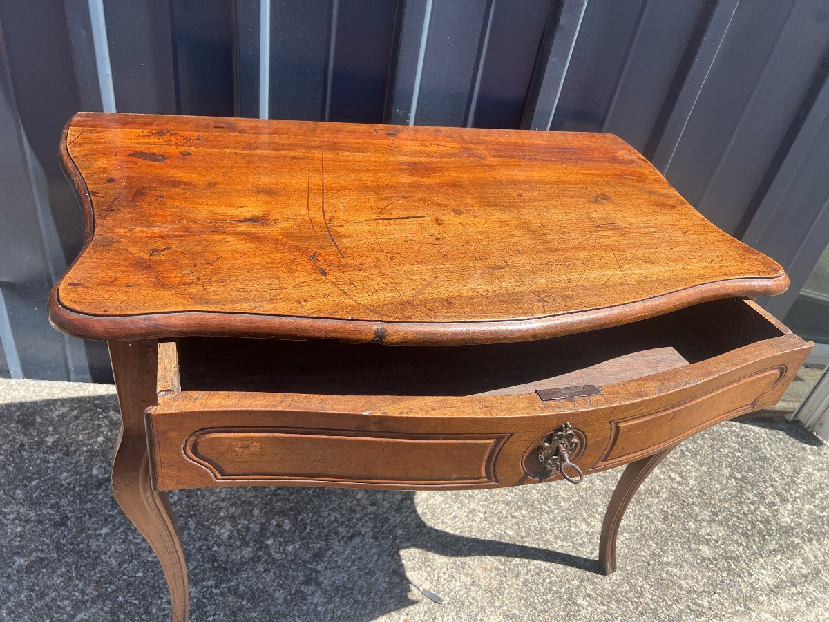 Louis XV Console Table With Drawer-photo-2