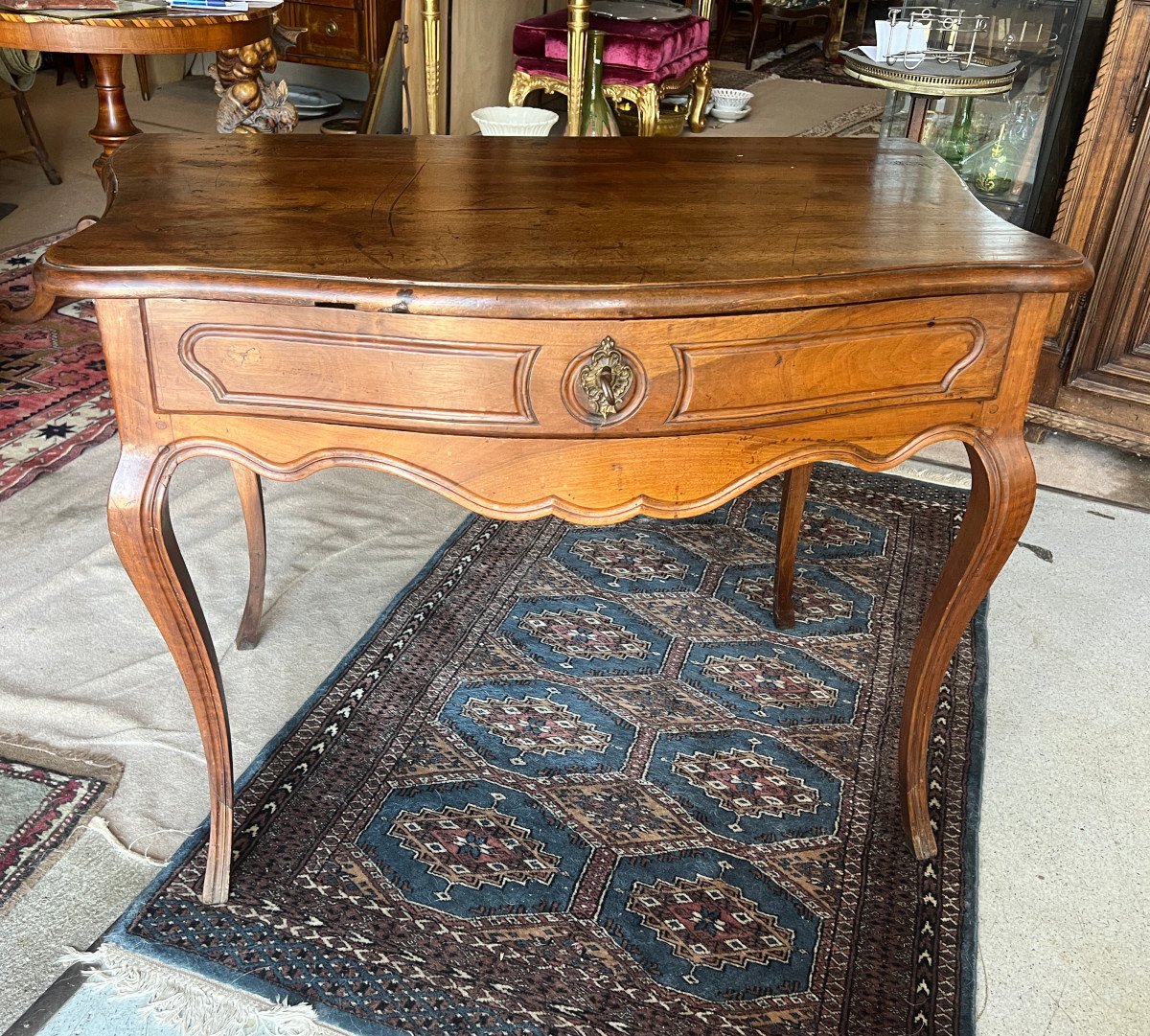 Louis XV Console Table With Drawer