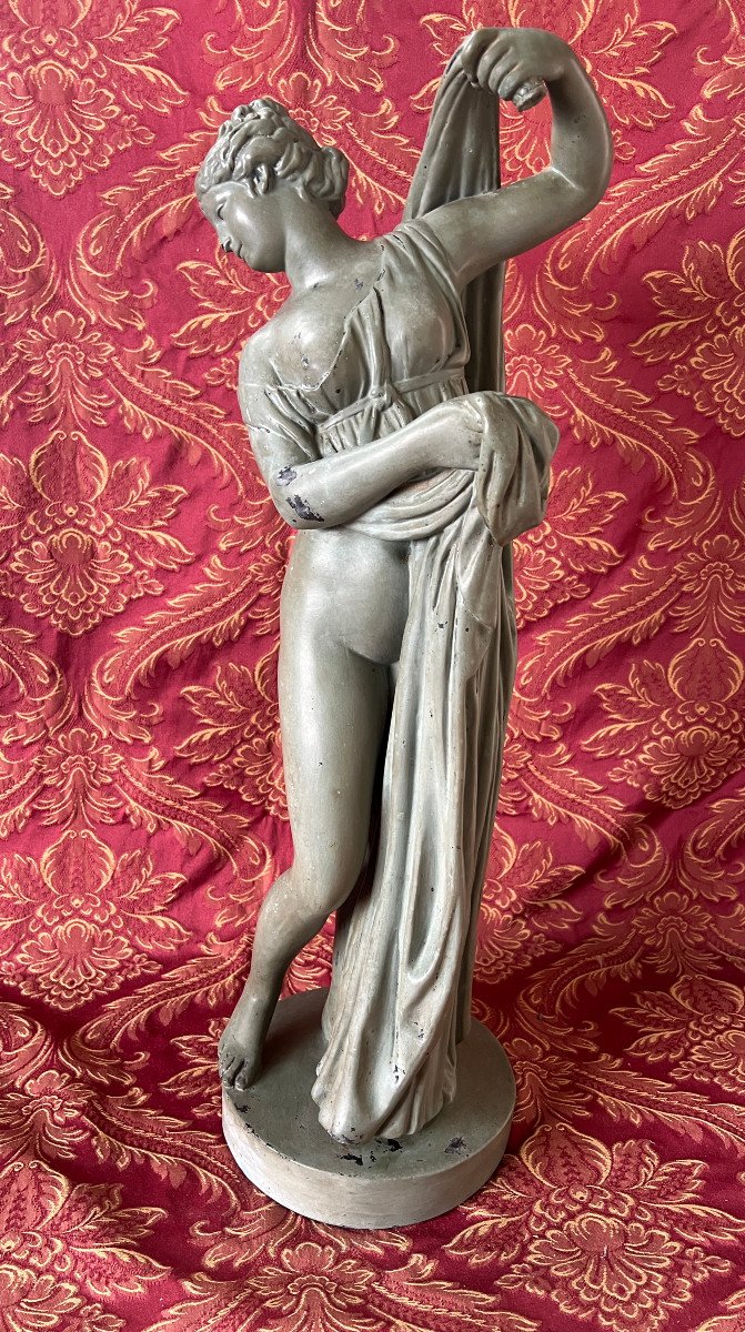 Statue Of Venus Callipyge, Plaster, Antique Green Patina