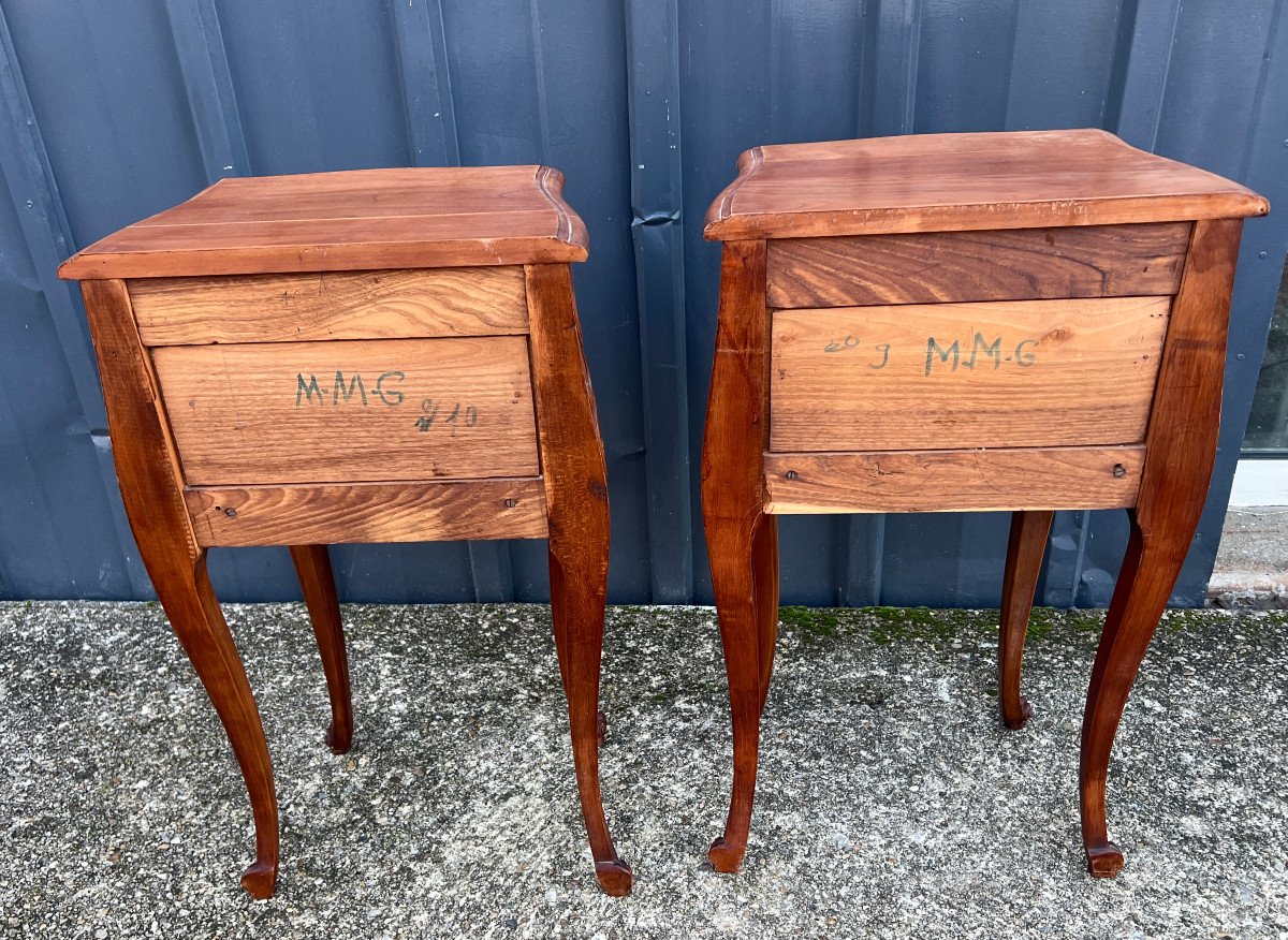 Pair Of Louis XV Style Bedside Tables-photo-1