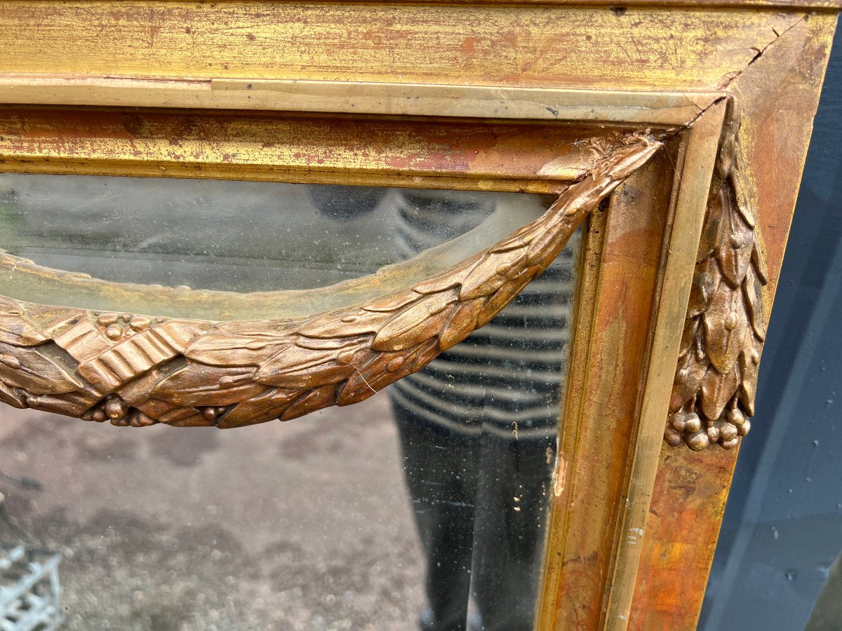 Louis XVI Style Gilded Mirror-photo-2