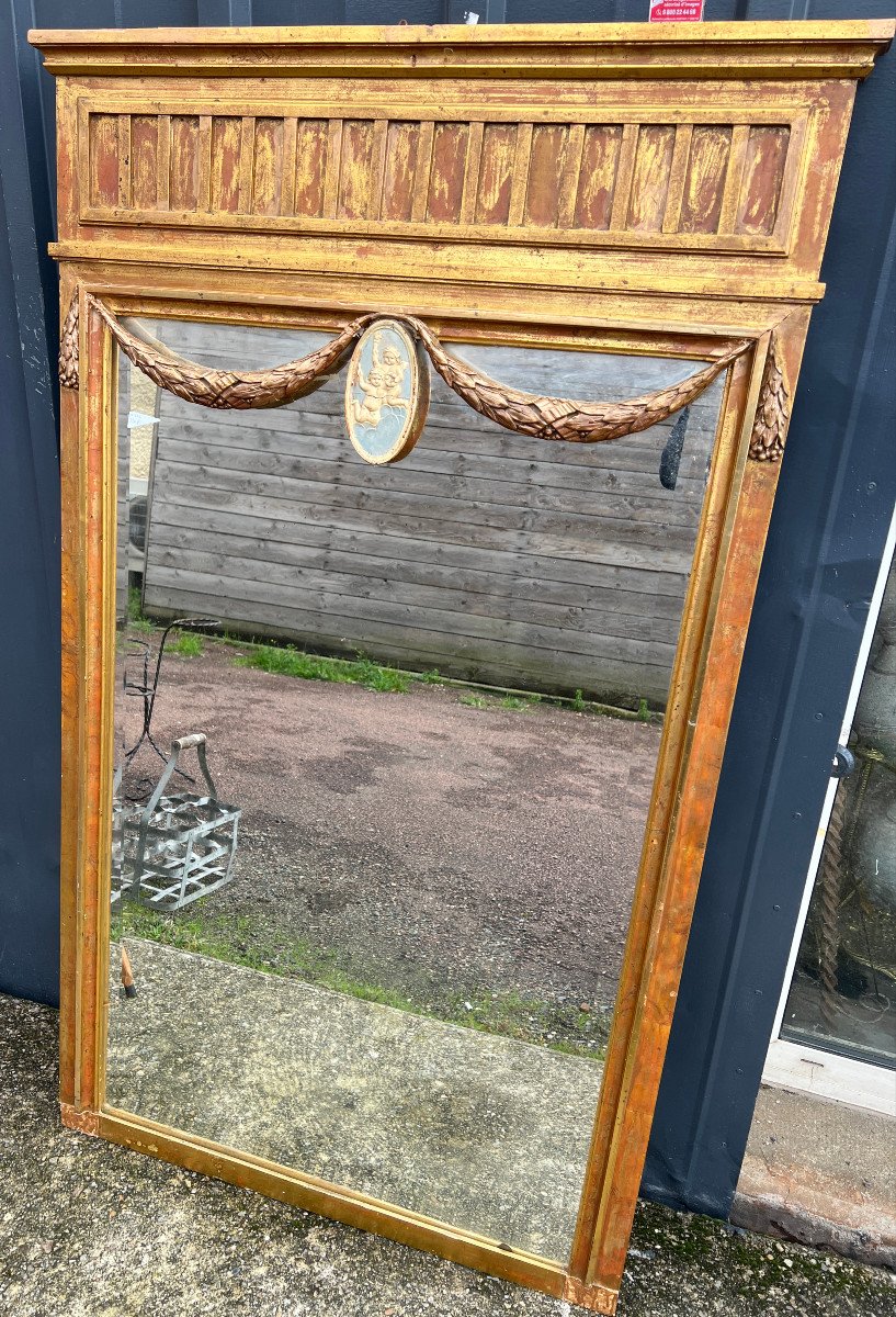 Louis XVI Style Gilded Mirror