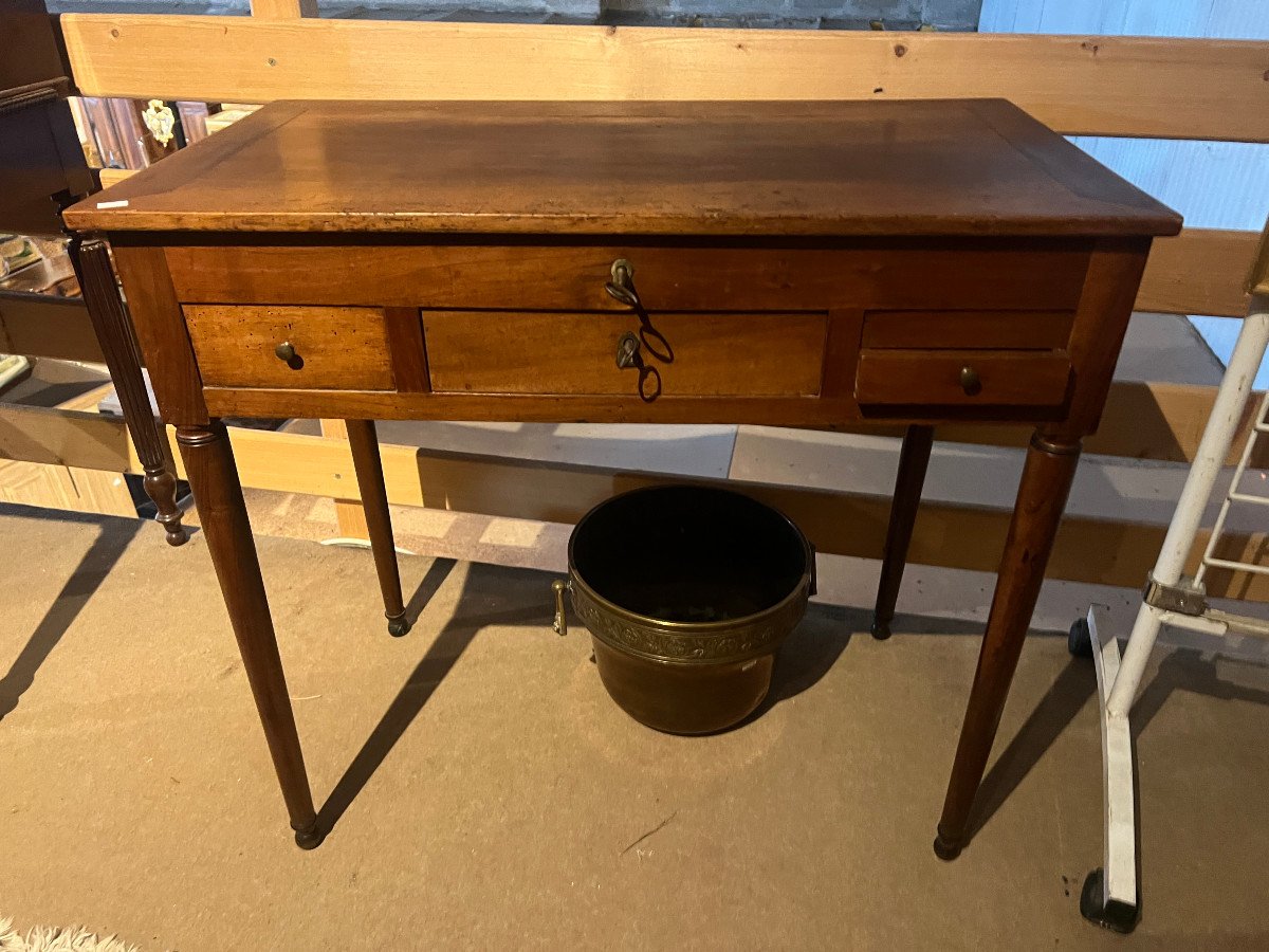 Directoire Period Walnut Dressing Table-photo-2