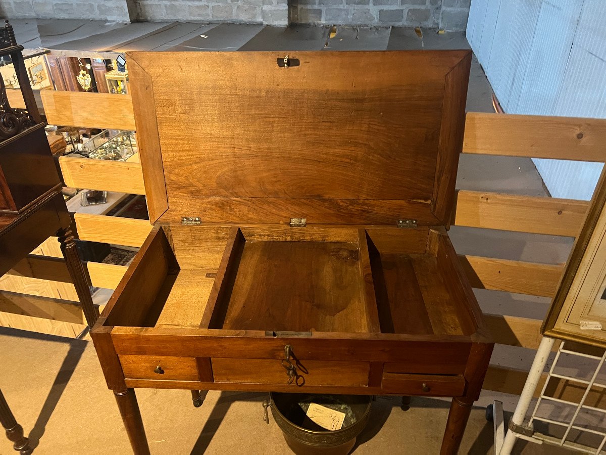 Directoire Period Walnut Dressing Table-photo-3