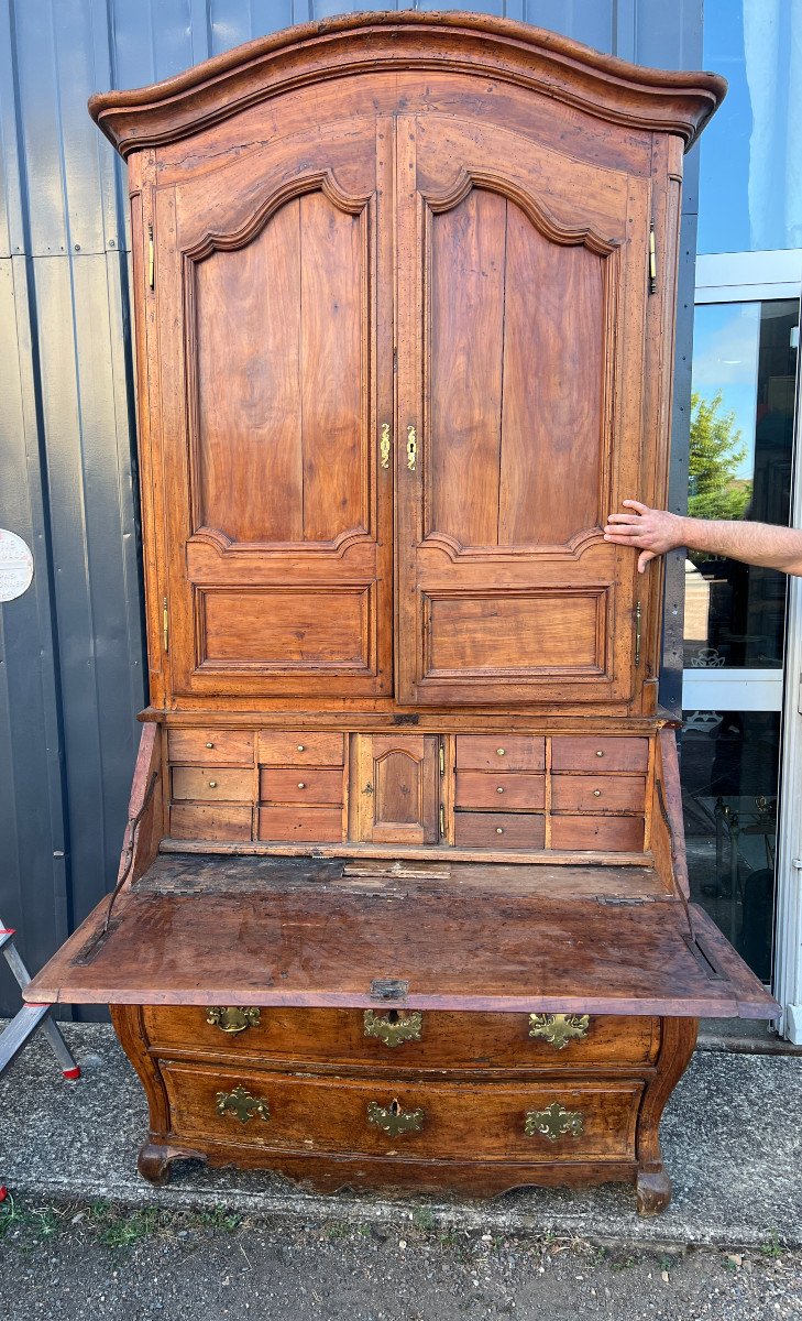 Louis XV Period Scriban Cabinet Commode -photo-2