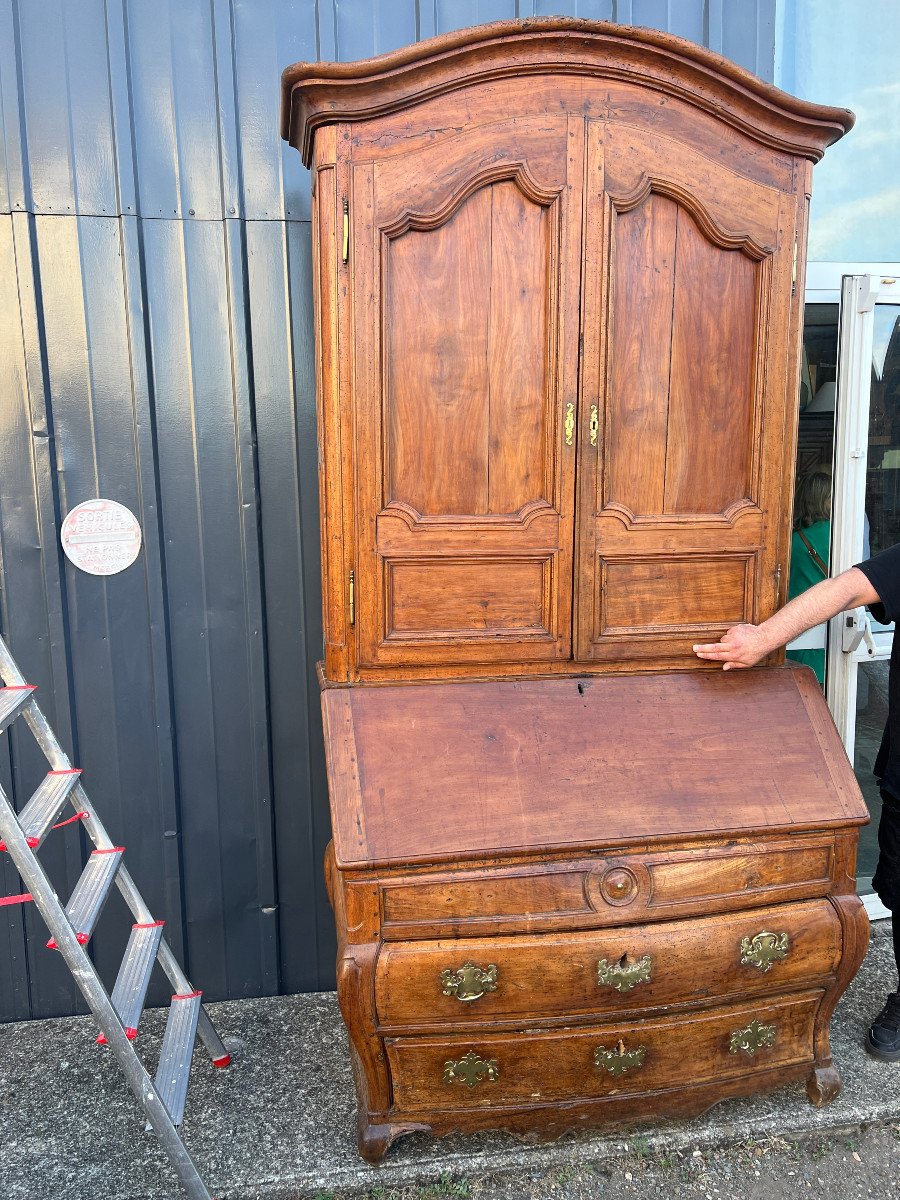 Louis XV Period Scriban Cabinet Commode -photo-6