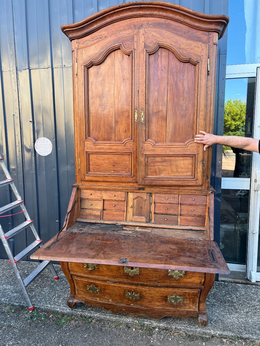 Louis XV Period Scriban Cabinet Commode -photo-7