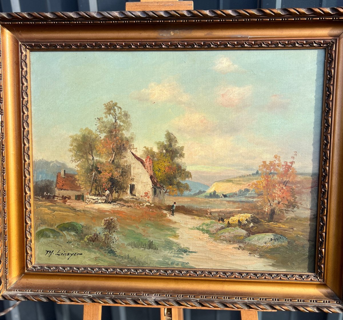 Th. Linsyer Animated Landscape At The Farm