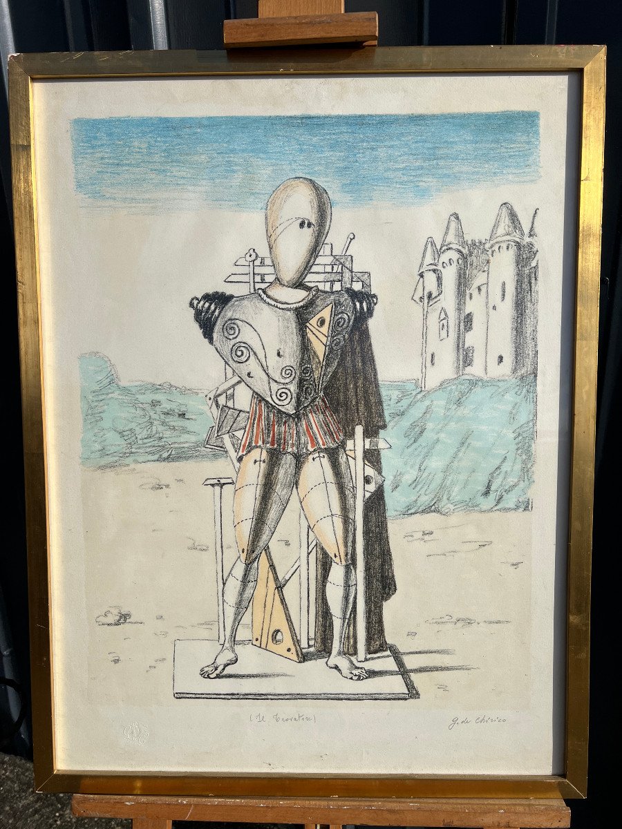 Giorgio De Chirico Il Trovatore Lithographie 