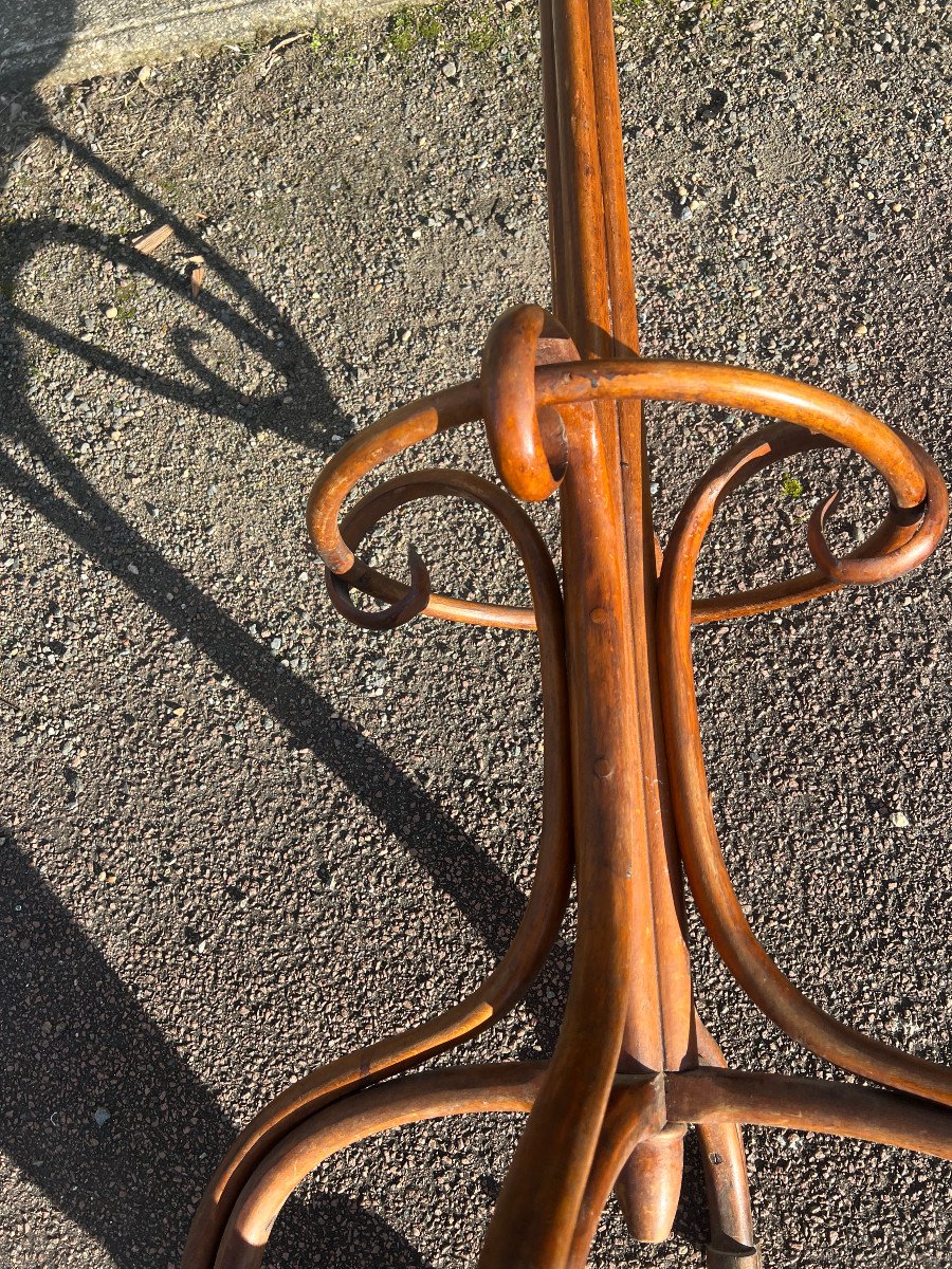 Porte-manteau Ou Perroquet Bois Courbé , Dans Le Goût De Thonet-photo-4