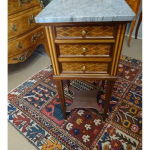 Directoire Style Inlaid Bedside Table
