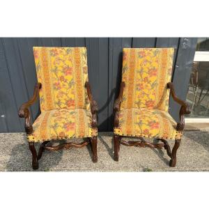 Pair Of Louis XIV Style Armchairs