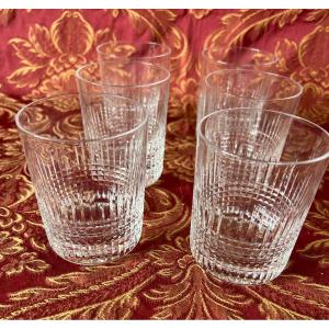 6 Whiskey Glasses, Nancy Model, Baccarat