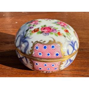 Boite Porcelaine , Décor Floral, Dresde