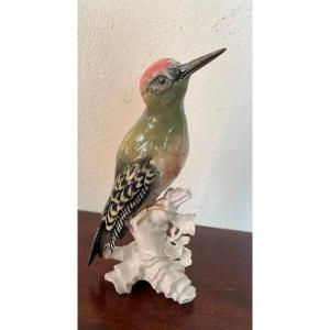 Porcelain Bird Saxe Woodpecker After Ens