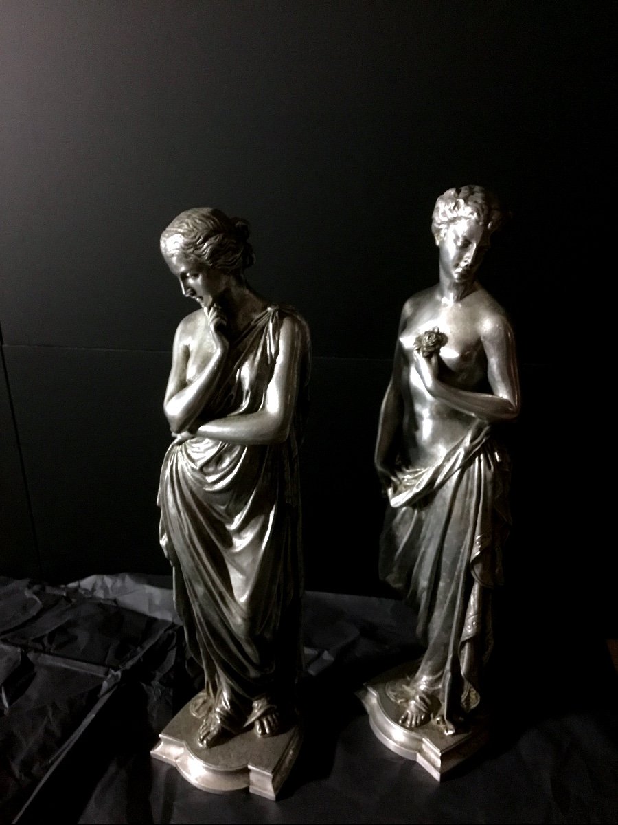 Pair Of Antique Statuettes 