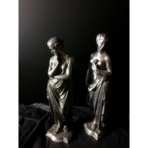 Pair Of Antique Statuettes 