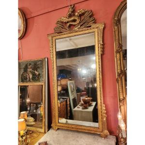 19th Century Dragon Fronton Mirror