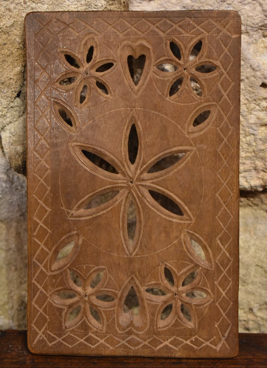 French Wooden Lace Holder - Velay - Auvergne - 1900-photo-3