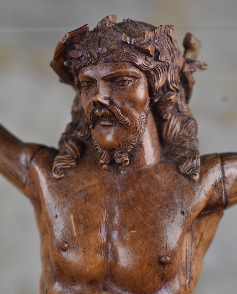 Christ Carved In Boxwood - Germany Late 16th Century.-photo-3