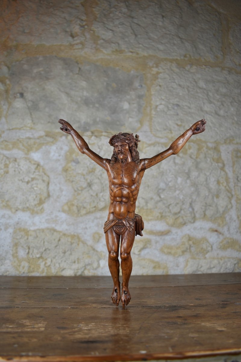 Christ Carved In Boxwood - Germany Late 16th Century.-photo-4