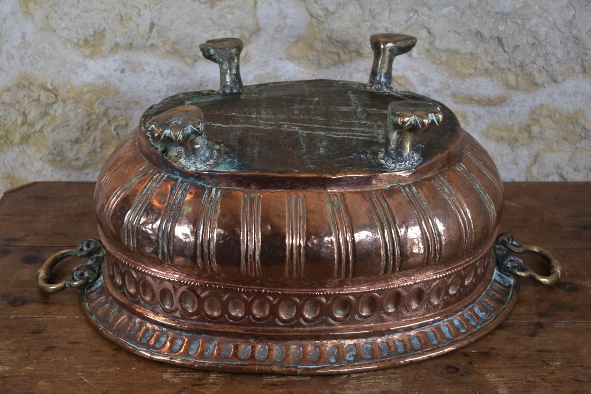 Italian Copper Wine Cooler - 17th Century -photo-4