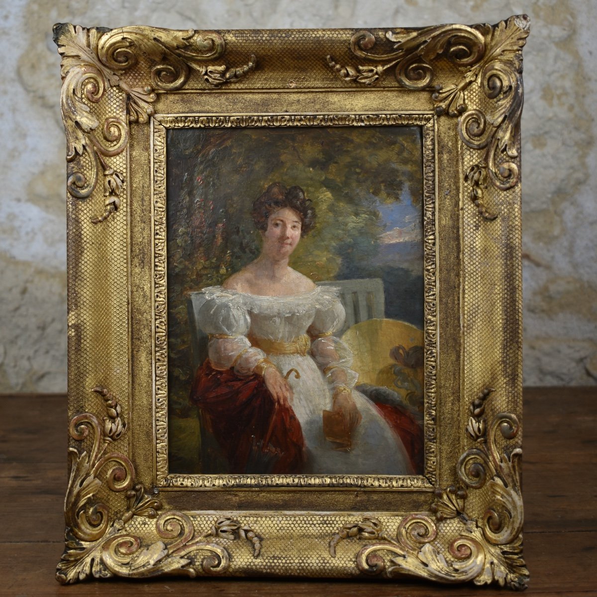 Portrait Of A Lady - Directoire Period - Oil On Canvas-photo-2