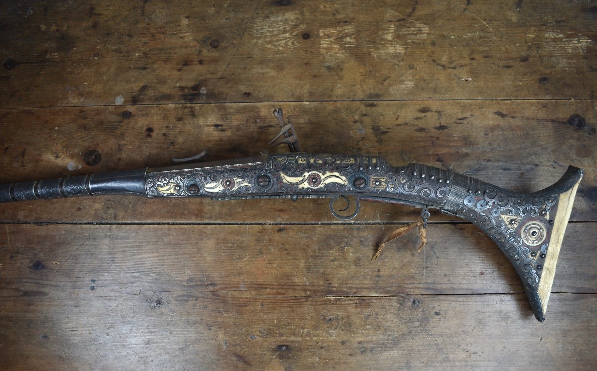 Moukala Flintlock Rifle, North Africa, Late 19th Century-photo-2