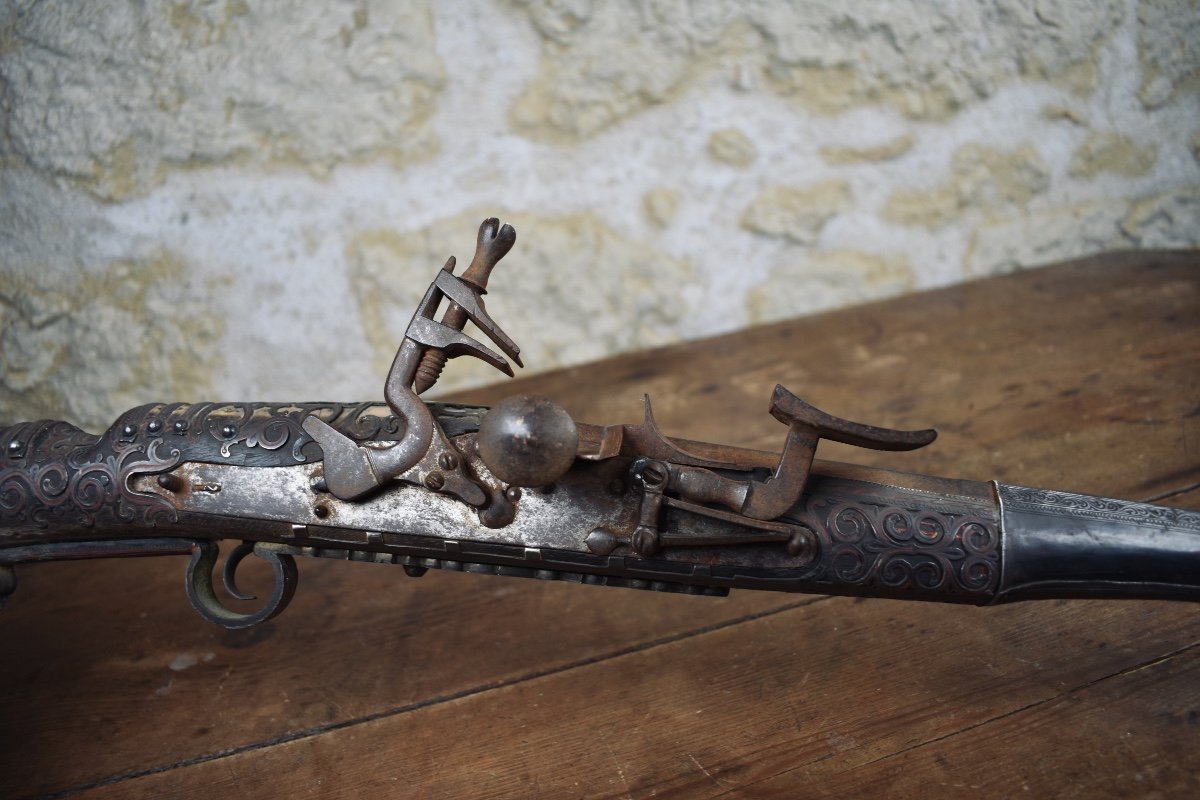 Moukala Flintlock Rifle, North Africa, Late 19th Century-photo-3