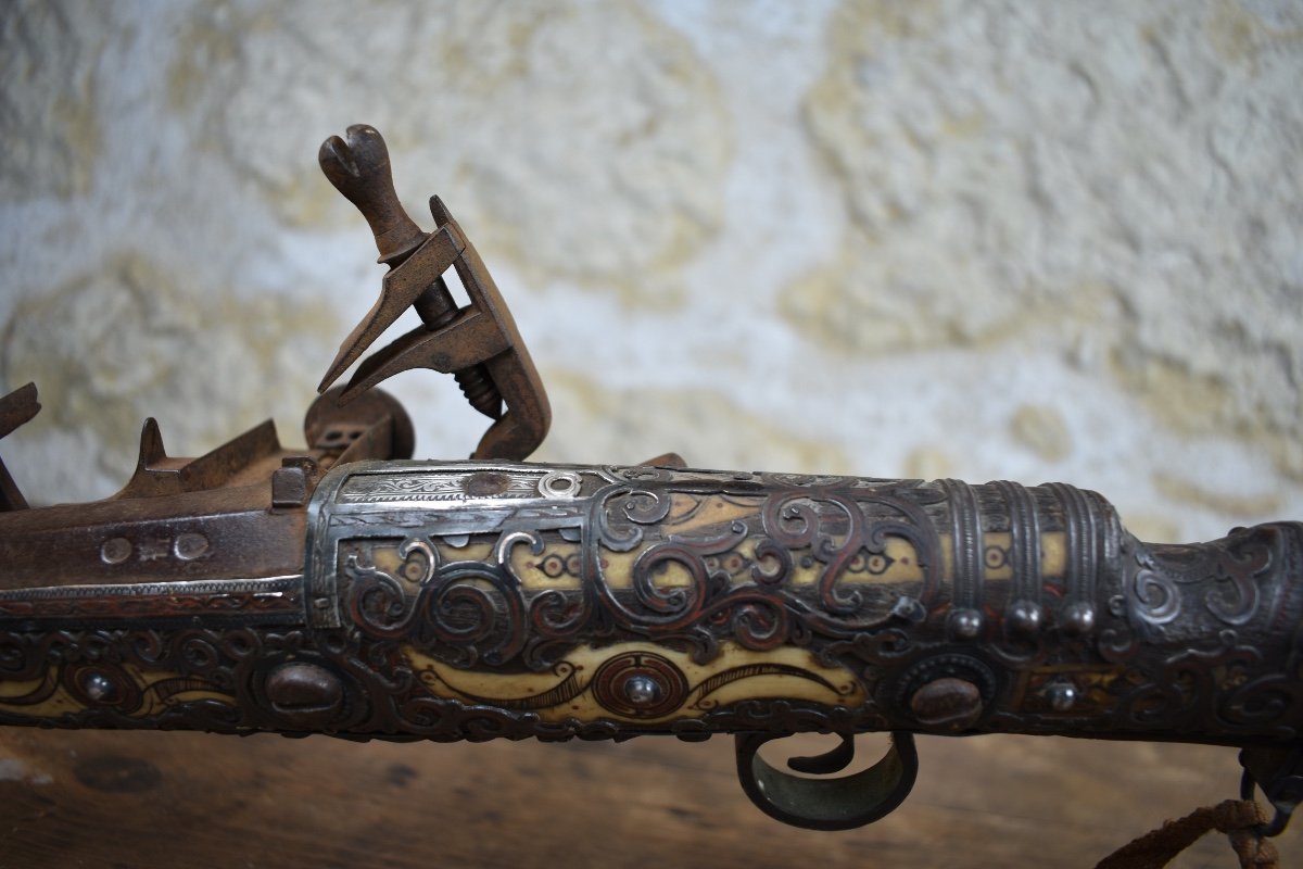 Moukala Flintlock Rifle, North Africa, Late 19th Century-photo-3