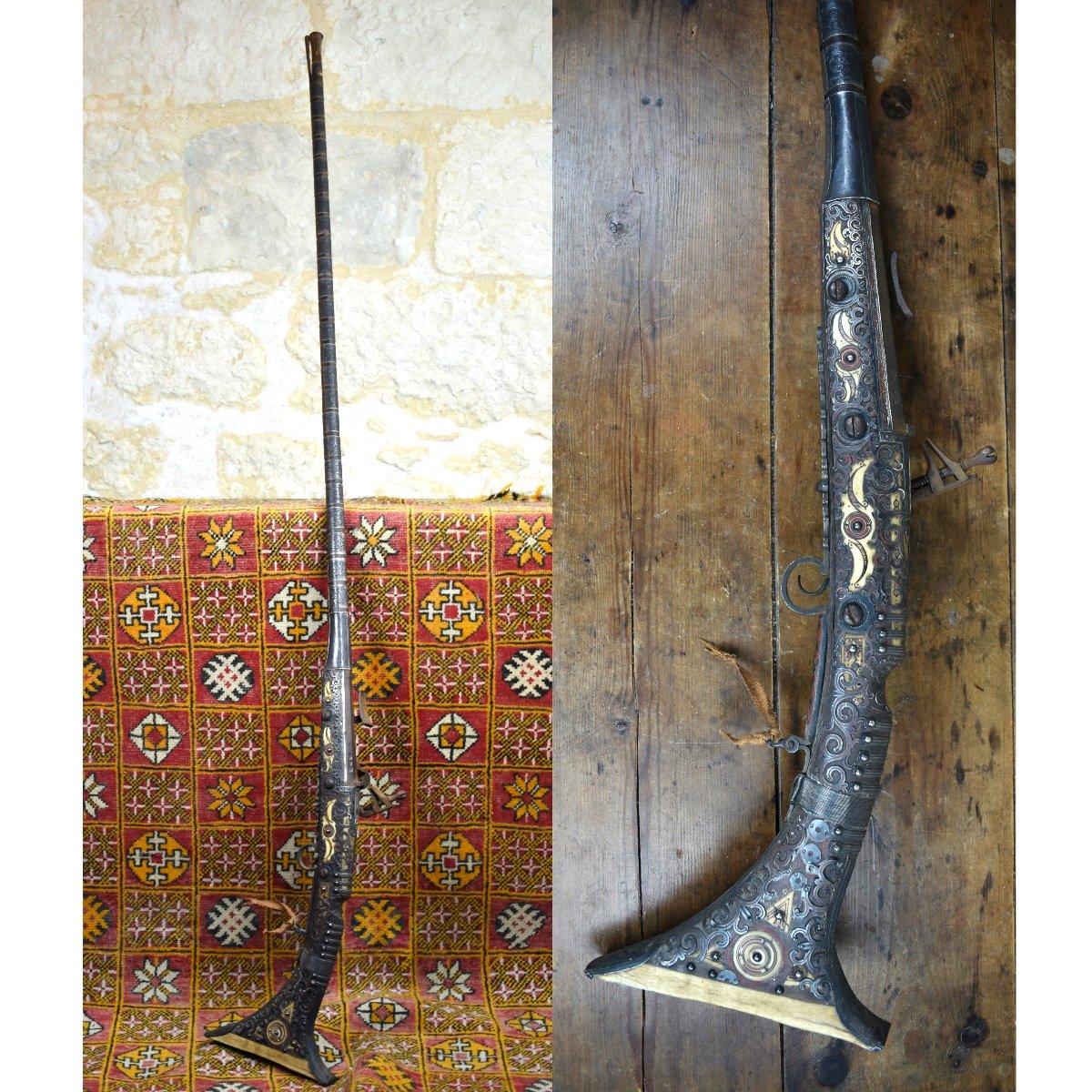 Moukala Flintlock Rifle, North Africa, Late 19th Century