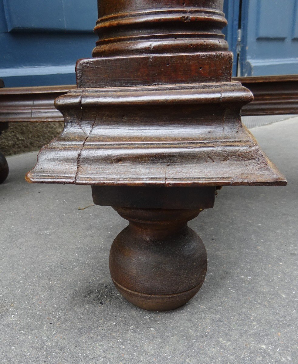 Salon Pedestal In Walnut Louis XIV Style-photo-1