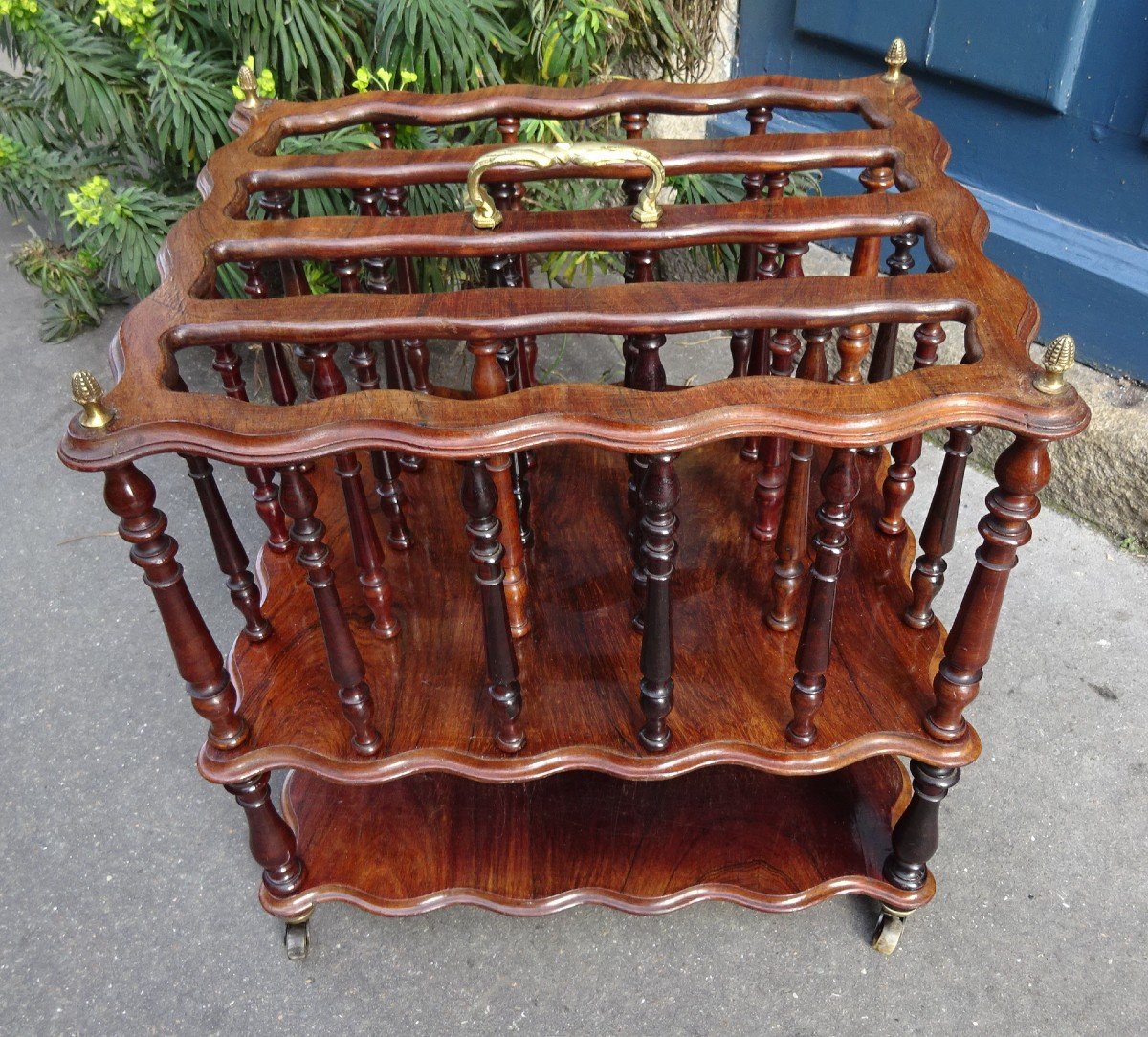 Partition Holder Or Music Locker In Rosewood Napoleon III Period