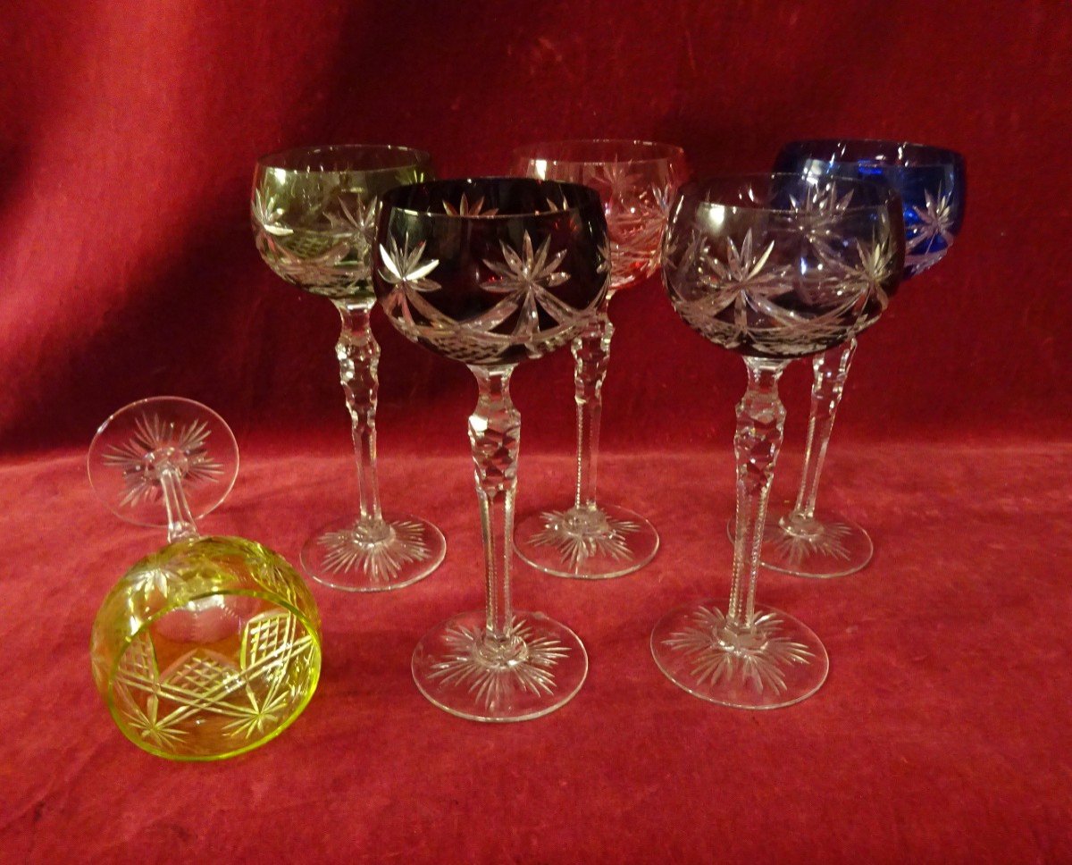 Series Of Six Röhmer Rhine Wine Glasses