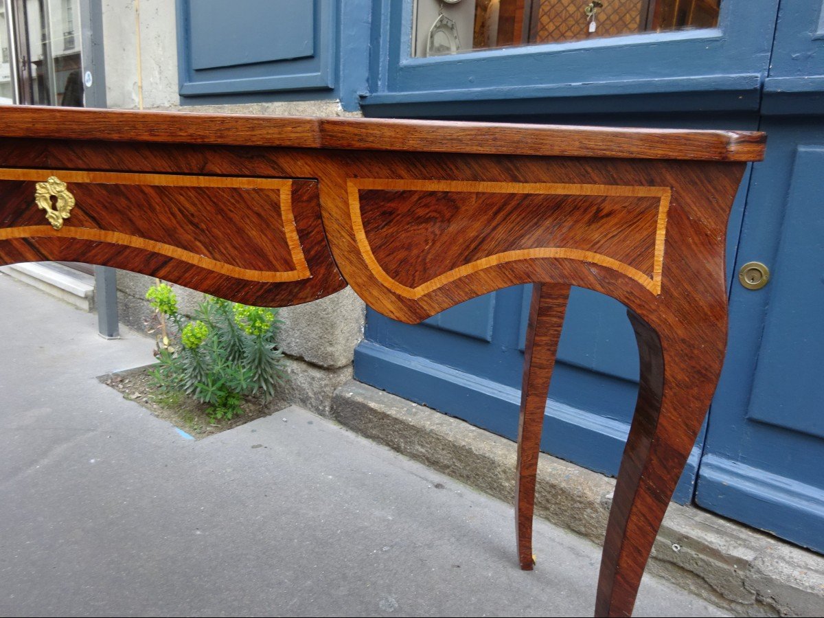 Louis XV Style Marquetry Reading Table-photo-2