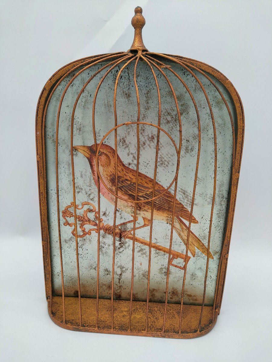 Cage A Oiseaux En Verre -photo-2