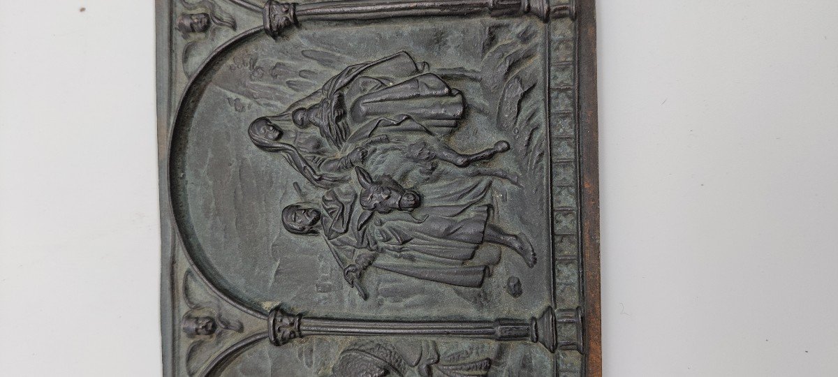 19th Century Bronze Plaque-photo-3