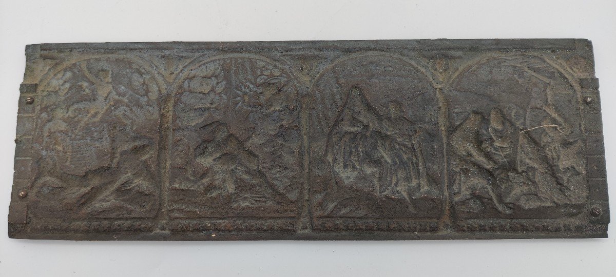 19th Century Bronze Plaque-photo-4