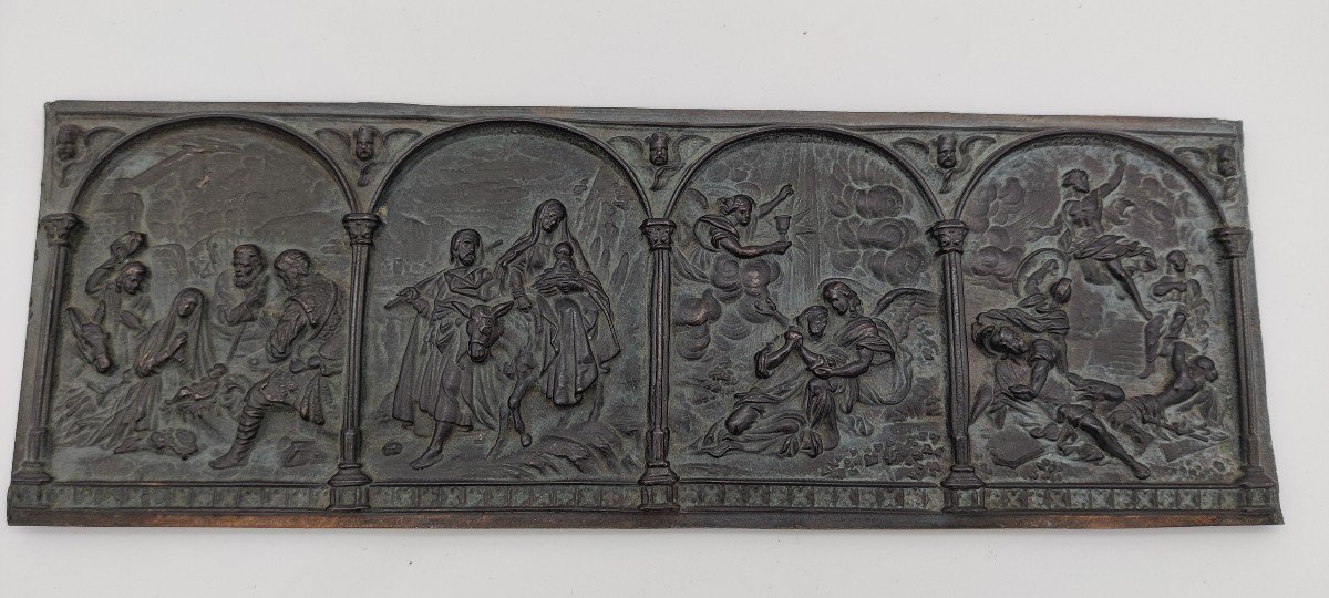 19th Century Bronze Plaque