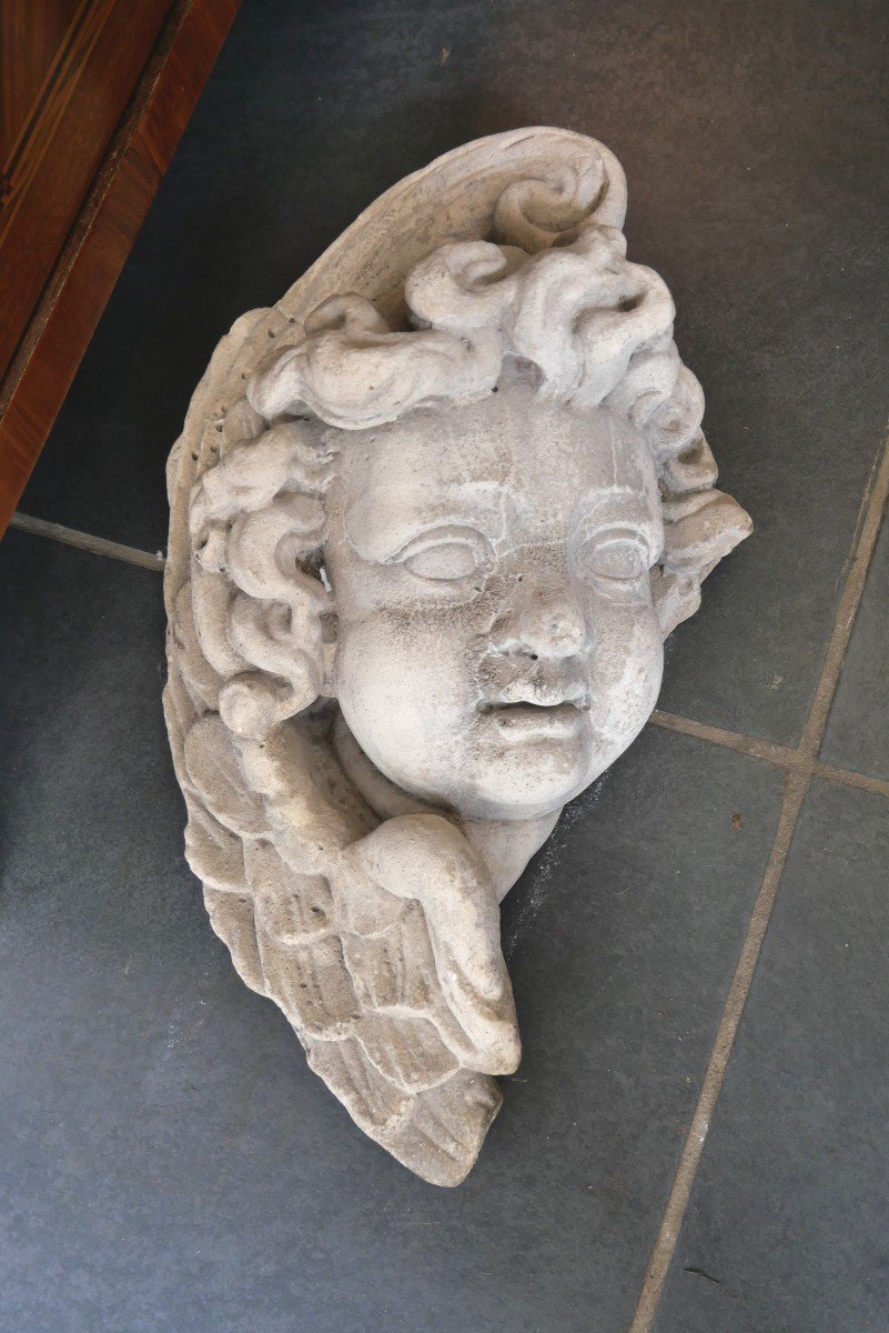 17th Century Limestone Head