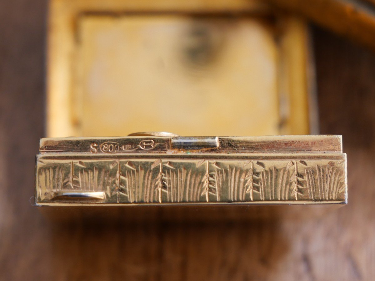 Early 20th Century Silver-gilt Music Box-photo-3